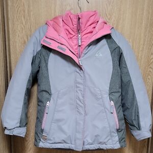 Girls' Pink and Gray Jacket